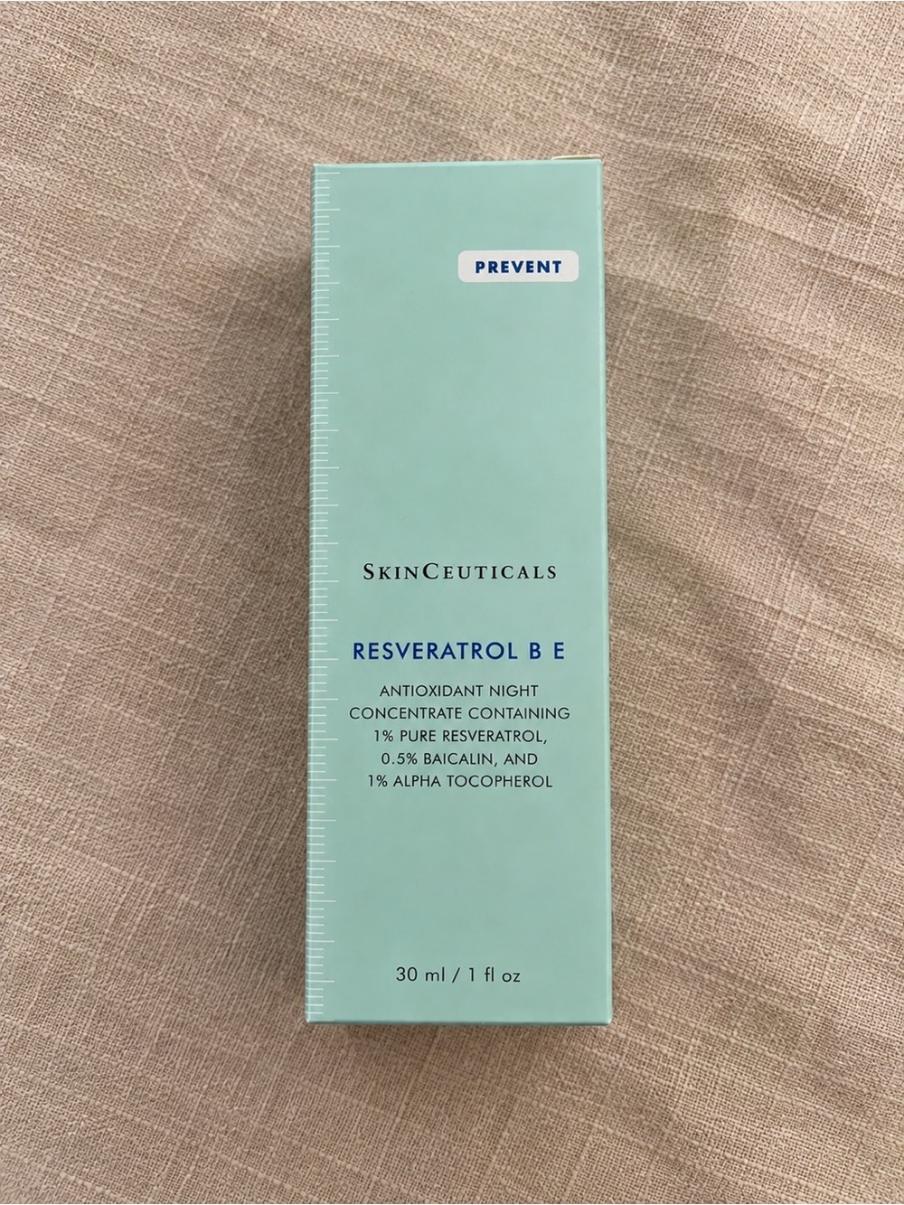 SkinCeuticals Resveratrol B E - Mint Green Box